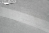 RED STITCH L GREY SUEDE HEADLINER COVER FOR SUBARU IMPREZA MK3 07-11 5 DOOR