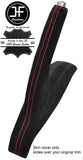 RED STITCH SUEDE  HANDBRAKE GAITER FITS FITS NISSAN QASHQAI J10 2007-2013
