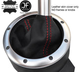 RED STITCH TOP GRAIN REAL LEATHER MANUAL GEAR GAITER FITS AUDI TT MK1 98-06