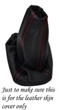 RED STITCHING FITS SUZUKI IGNIS 03-06 LEATHER GEAR GAITER CUSTOM NEW MADE IN UK