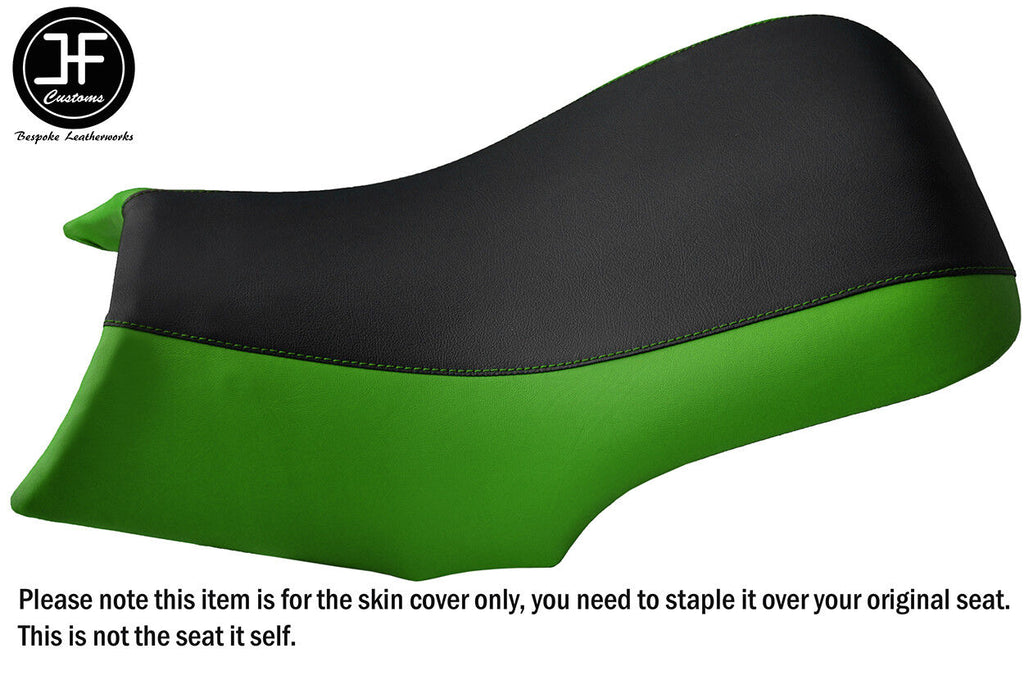 BLACK & LIGHT GREEN VINYL CUSTOM FOR ARCTIC CAT 650 V2 2005-2010 SEAT COVER ONLY
