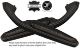 TAN STITCH 2X DOOR HANDLE ARMREST LTHR COVERS FITS BMW E46 CONVERTIBLE COUPE