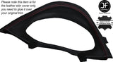 RED STITCHING SPEEDO SURROUND LEATHER SKIN COVER FITS TOYOTA AURIS 2012-2016