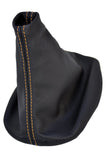 ORNAGE STITCH FITS VW PASSAT B5 FL 1997-2000 GEAR GAITER LEATHER CUSTOM NEW