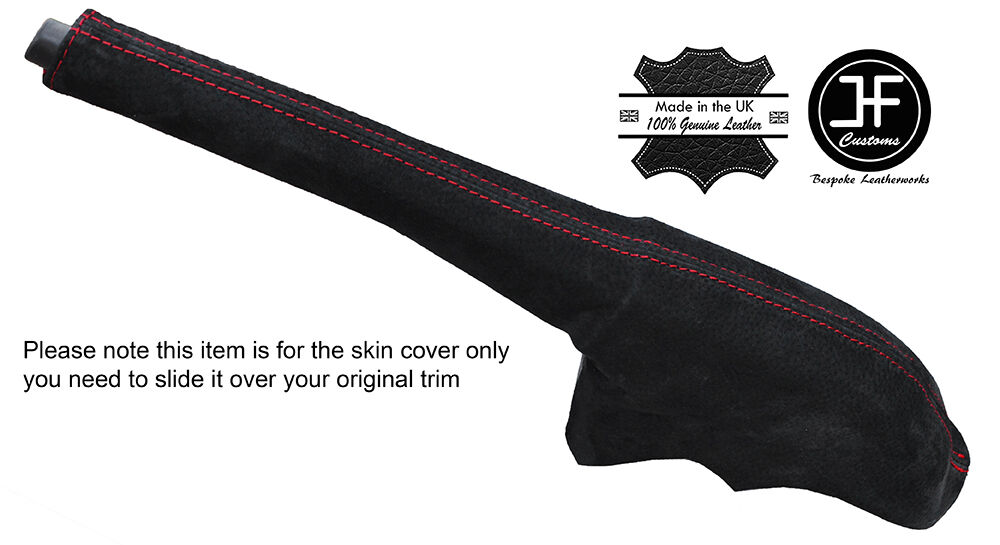 RED STITCHING SUEDE HANDBRAKE GAITER FITS FORD TRANSIT CUSTOM 2013-2016