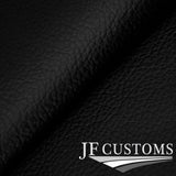 BLACK LEATHER HANDBRAKE SURROUND COVER+PLASTIC FRAME FITS FORD CAPRI MK3 78-87