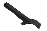green stitch FITS NISSAN NAVARA D21 D22 LEATHER HANDBRAKE GAITER CUSTOM NEW