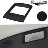 FITS CORVETTE C6 05-13 BLACK STITCH LEATHER HUD DISPLAY BEZEL TRIM COVER+FRAME