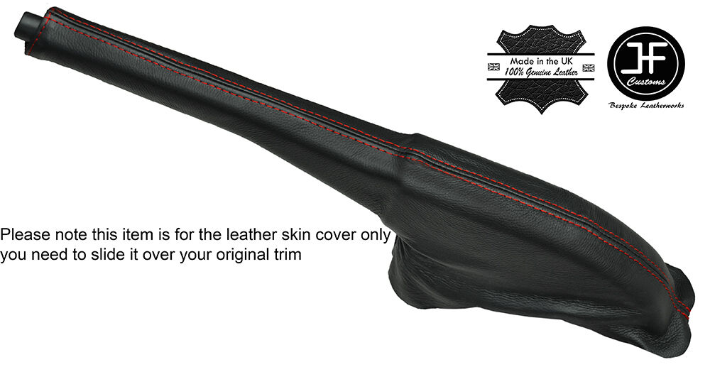 RED STITCH LEATHER HANDBRAKE GAITER FITS FORD TRANSIT CUSTOM 2013-2016