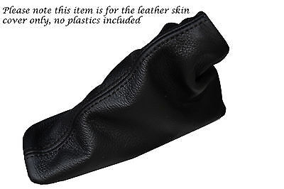 FITS CLASSIC MINI REAL LEATHER HANDBRAKE GAITER  COVER NEW BLACK STITCH