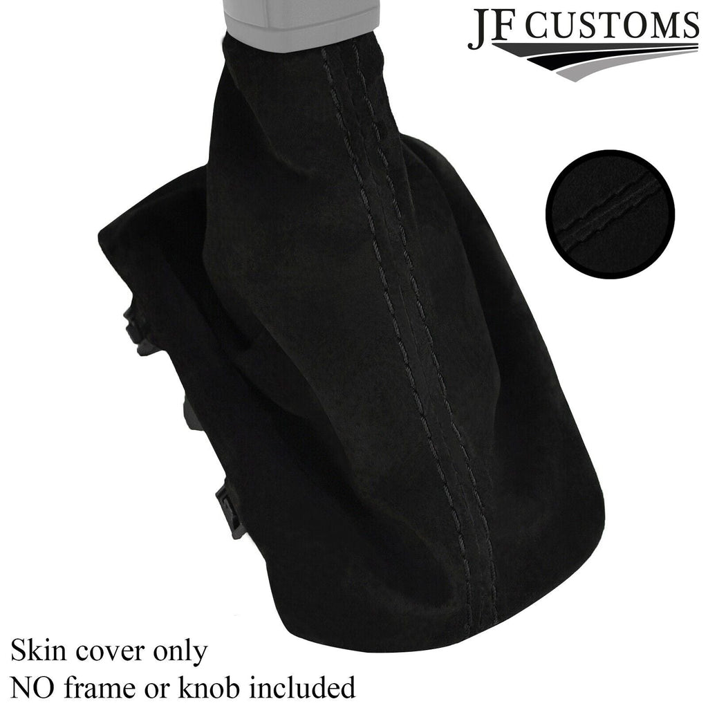 BLACK STITCHING SUEDE  MANUAL GEAR GAITER FITS CITROEN C4 CACTUS 2014-2018