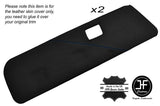 BLUE STITCH 2X FRONT DOOR CARD TRIM SKIN COVERS FITS PEUGEOT 106 MK1 91-96 3DR