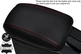 RED STITCHING ARMREST LID LEATHER COVER FITS HONDA CIVIC MB6 MC MA 1996-2000