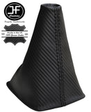 BLACK STITCH CARBON FIBER VINYL GEAR GAITER FITS DAIHATSU COPEN 2002-2011