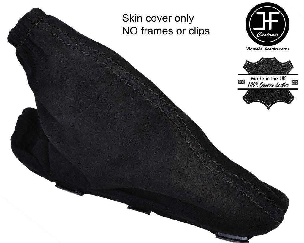 BLACK STITCH REAL SUEDE HANDBRAKE GAITER FOR LAND ROVER FREELANDER 2 2006-2014