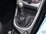 FITS PEUGEOT 307 GEAR GAITER BLACK REAL LEATHER NEW CUSTOM NEW MADE IN UK