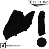 BLACK STITCH SUEDE HANDBRAKE GAITER + PLASTIC FRAME FOR BMW 1 F20 F21 2011-2018