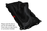 BLACK  STITCH MANUAL LEATHER GEAR GAITER SHIFT BOOT FITS FORD MUSTANG 2010-2014