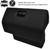 BLACK STITCHING GLOVE BOX REAL LEATHER COVER FITS BMW 6 E24 HIGHLINE L6