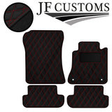 RED DIAMOND STITCH VINYL 4XTAILORED FLOOR CARPET FOR MERCEDES CLK 03-10 JF1