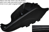 WHITE STITCHING CENTER CONSOLE LEATHER SKIN COVER FITS AUDI TT MK2 2006-2014