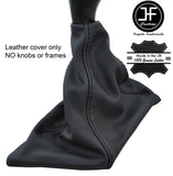 BLACK STITCH TOP GRAIN REAL LEATHER GEAR GAITER FITS FIAT ULYSSE 1994-2006