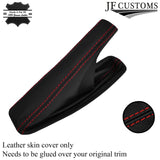 RED STITCH LEATHER AUTOMATIC SMG CENTRE KIT COVERS FOR BMW E46 COUPE 98-04