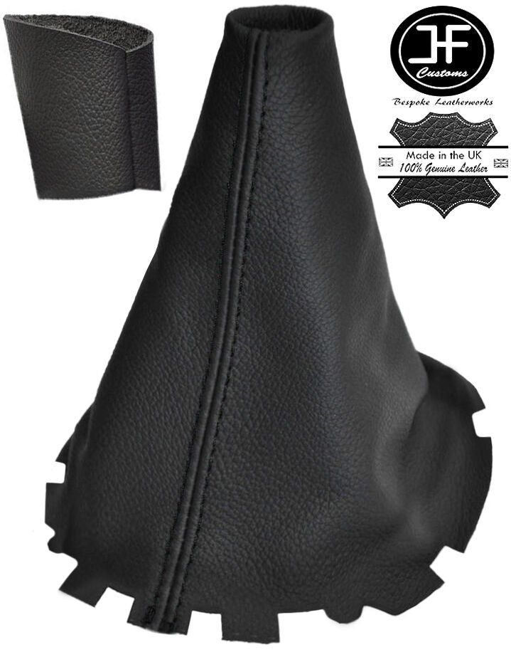 BLACK STITCH LTHR GEAR GAITER KNOB COVER 6 SPEED FITS RENAULT LAGUNA MK2 04-07