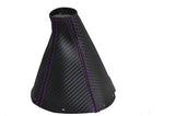 FITS TOYOTA SUPRA MK4 CARBON FIBER GAITER PURPLE STITCH CUSTOM NEW MADE IN UK
