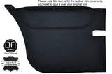 BLACK STITCH 2X REAR DOOR CARD LEATHER COVER FITS BMW 3 SERIES E21 75-84