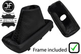 BLACK STITCH LEATHER AUTOMATIC GEAR GAITER+PLASTIC FRAME FITS HYUNDAI i30 12-16