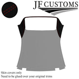 D RED STITCH SUEDE 2X C PILLAR+TRIM HARDTOP ROOF COVER FOR BMW E46 CONVERTIBLE