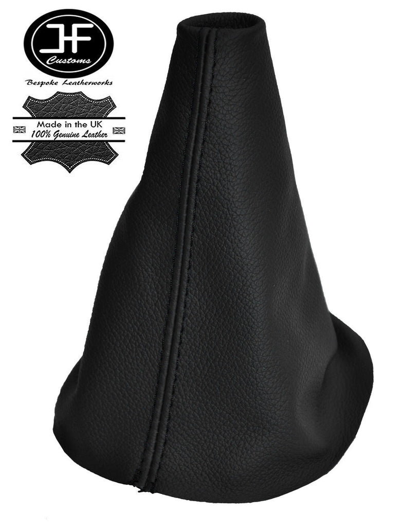 BLACK STITCHING MANUAL LEATHER GEAR GAITER FITS MG ZR MGZR 2003-2005 CUSTOM NEW