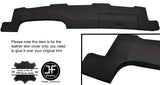 RED STITCH TOP DASH DASHBOARD LEATHER COVER FITS DELOREAN DMC-12 1981-1983