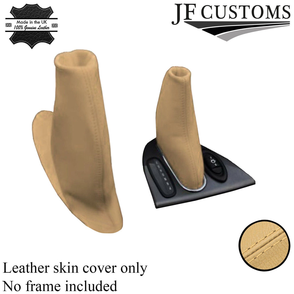FITS ROVER 75 GEAR HANDBRAKE GAITER AUTOMATIC CREAM LEATHER CUSTOM NEW