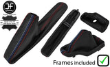 RED & TRI STITCH LEATHER AUTOMATIC GEAR & HANDBRAKE + PLASTIC FRAME FOR BMW Z3