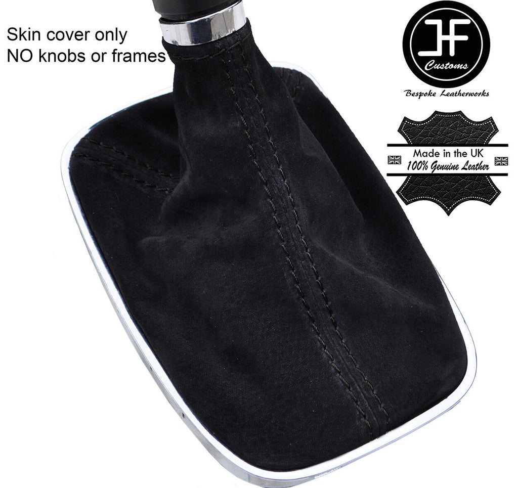 BLACK STITCHING REAL SUEDE GEAR GAITER FITS VAUXHALL OPEL INSIGNIA 2008-2016