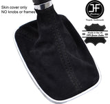 BLACK STITCHING REAL SUEDE GEAR GAITER FITS VAUXHALL OPEL INSIGNIA 2008-2016