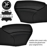 BLACK STITCH 2X UNDER ARMREST SIDE PAD LEATHER COVERS FOR PORSCHE BOXSTER 986