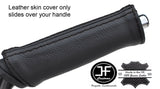BLACK STITCHING LEATHER HANDBRAKE HANDLE COVER FITS NAVARA NP300 D23 2015-2017