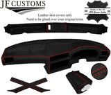 RED  STITCH LEATHER COVERS FOR BMW 3 E30 CONVERTIBLE  FRONT UPHOLSTERY KIT