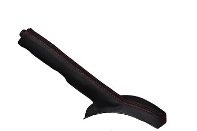 red stitch FITS NISSAN X-TRAIL 01-07 LEATHER HANDBRAKE GAITER CUSTOM NEW