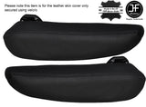 BLACK STITCH 2X SEAT ARMREST LEATHER COVERS FITS CITROEN C4 GRAND PICASSO 13-16