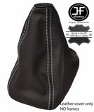 GREY STITCHING REAL LEATHER GEAR GAITER FITS VW GOLF MK3 VR6 JETTA 1992-1998