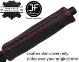 RED STITCH HANDBRAKE HANDLE REAL LEATHER COVER FOR BMW 3 SERIES E30 1981-1992
