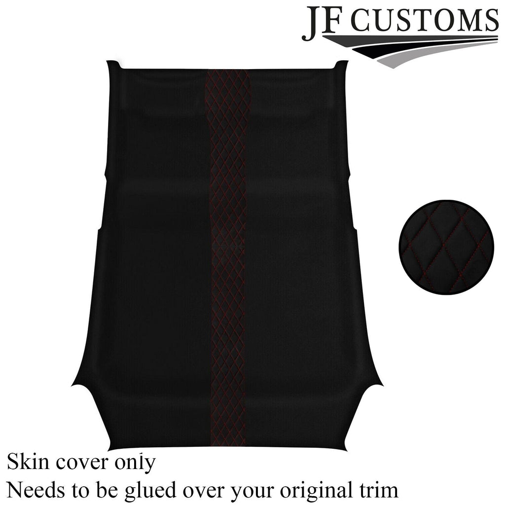 DSG2 D RED STITCH LUXE SUEDE HEADLINER COVER FOR RENAULT CLIO MK3 05-09 5DR