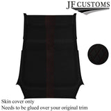 DSG2 D RED STITCH LUXE SUEDE HEADLINER COVER FOR RENAULT CLIO MK3 05-09 5DR