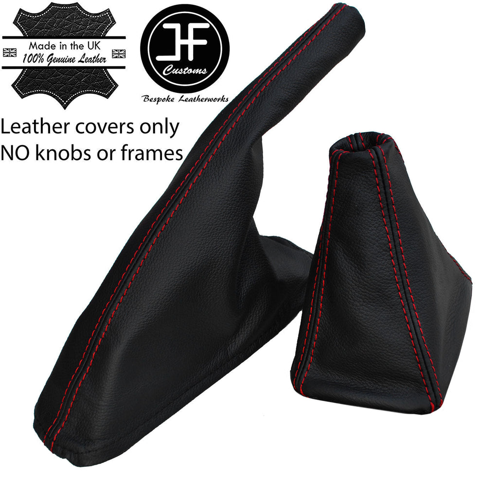 RED STITCH REAL LEATHER GEAR HANDBRAKE GAITER FOR SEAT IBIZA CORDOBA 6K 93-99
