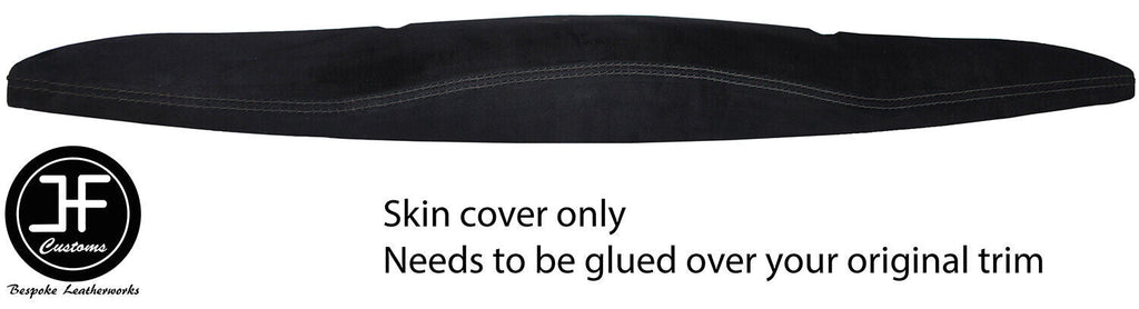 BLACK STITCH REAR INNER TAILGATE PANEL SUEDE COVER FOR SMART FORTWO 451 07-14