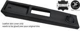 BLACK STITCH CONSOLE & GEAR GAITER LEATHER COVER FOR LANCIA MONTECARLO SCORPION